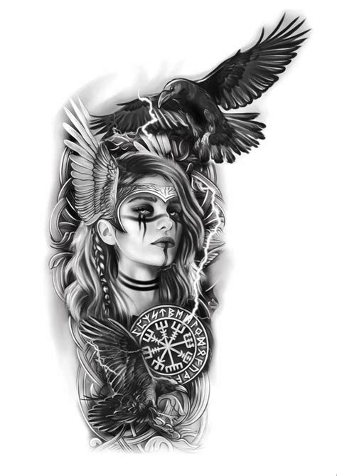 kriegerin tattoo frau|wikinger krieger tattoo.